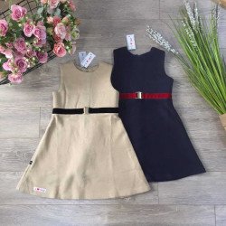 váy len nhung sát nách bé gái size 3 -6